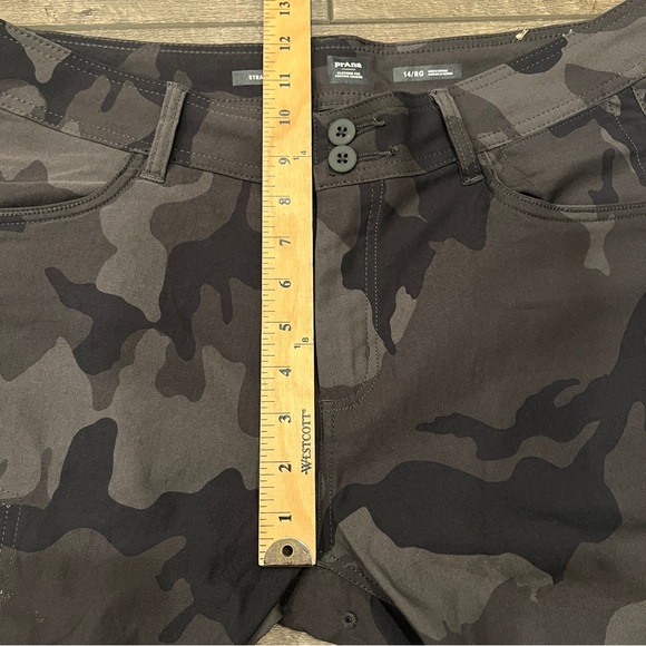 prAna Halle Straight Womens Hiking Pant II Charcoal Camo Size 14R  display picture 1